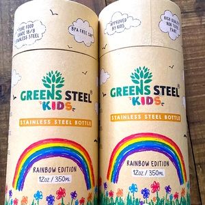 Two Stainless Steel Kids Travel Cups